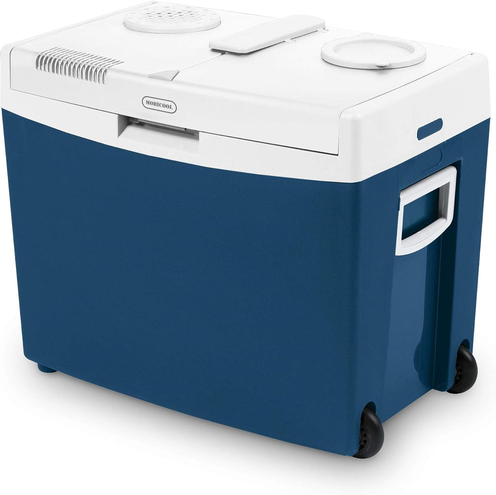Mobicool MT35W 34L 12V 230V Thermoelectric Cool Box with Wheels and Handle for Car, Truck and Socket A++