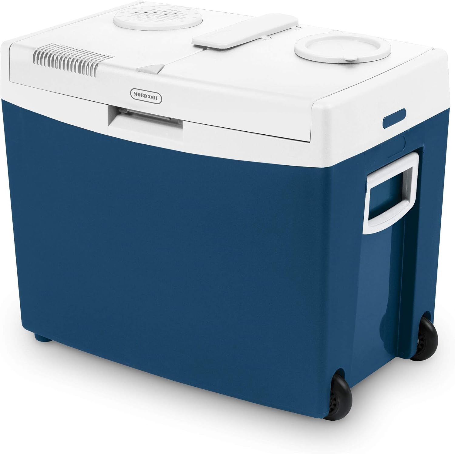 Mobicool MT35W 34L 12V 230V Thermoelectric Cool Box with Wheels and Handle for Car, Truck and Socket A++