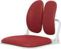 【Premium Dual-Backrests】 Made in Korea Ergonomic Floor Chair with Back Support - Meditation Chair, Floor Gaming Chair, Reading Chair, Floor Chairs for Adults, Foldable Chair (Red)