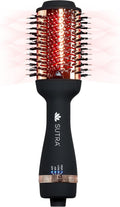 SUTRA Infrared Blowout Brush, 3' - All-in-One Infrared Heated & Ionic Round Dryer Brush for All Hair Types - Professional Thermal Styling Hair Tools for Blow Out - Volumizing Hot Air Brushes