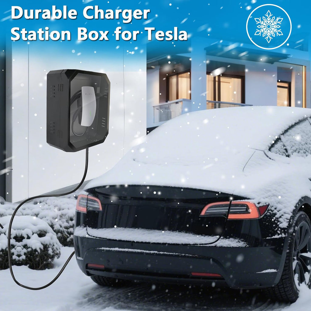 Outdoor Charger Station Cover Box fit for Tesla gen 3th Wall Connector & Most EV Charger, Waterproof （with Upgraded Sealing Gasket） Dustproof (for Outdoor ONLY) Wall Mount Charger Enclosure