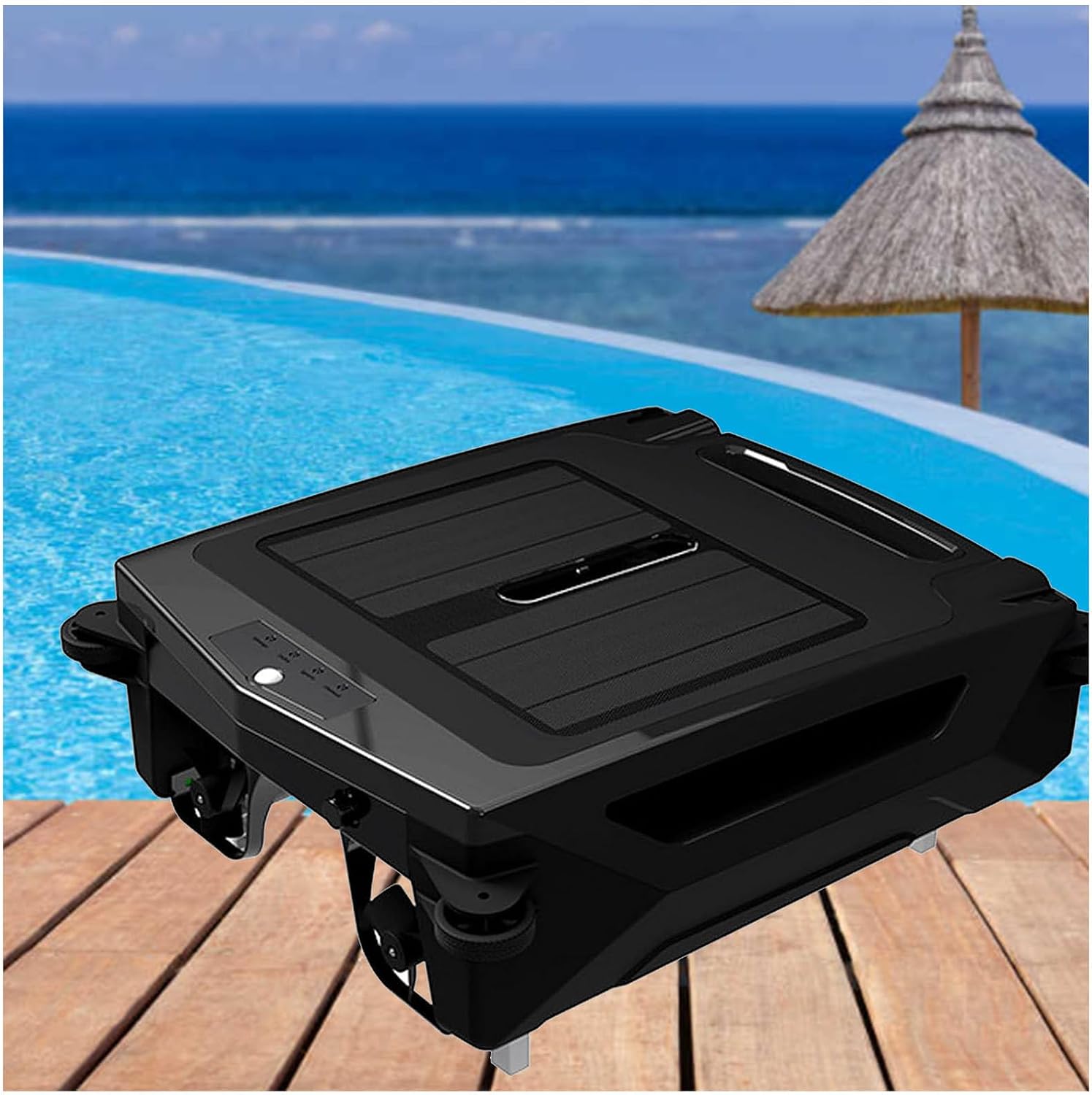 Pool Skimmer Robot with Solar Panel Automatically Design, Pool Surface Skimmer Robotic,Automatic Pool Skimmer