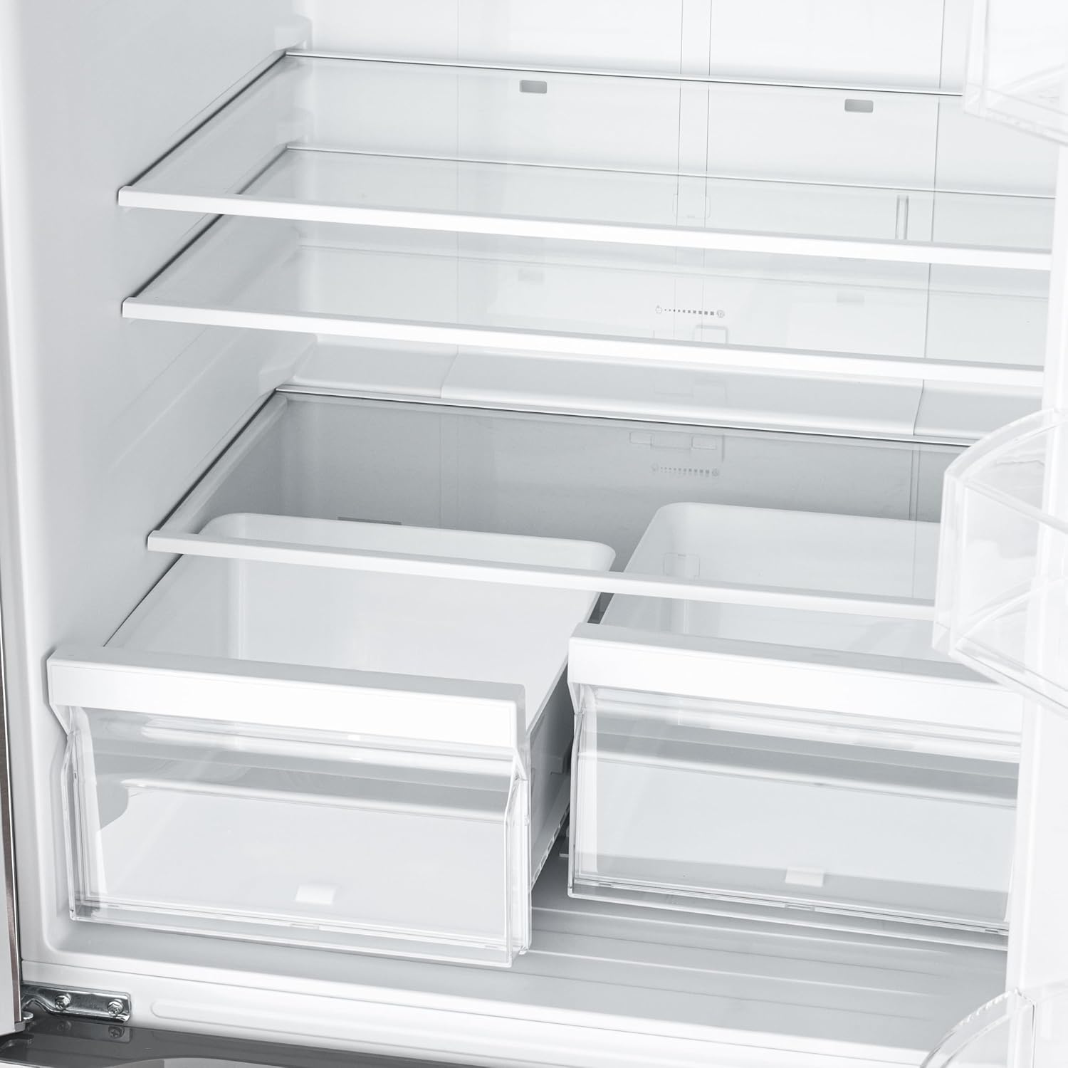 KoolMore 30-Inch and 18.5 cu. ft. Counter Depth French Door Refrigerator with Three Doors and Deep Freezer in Stainless-Steel (KM-RERFDSS-18C)