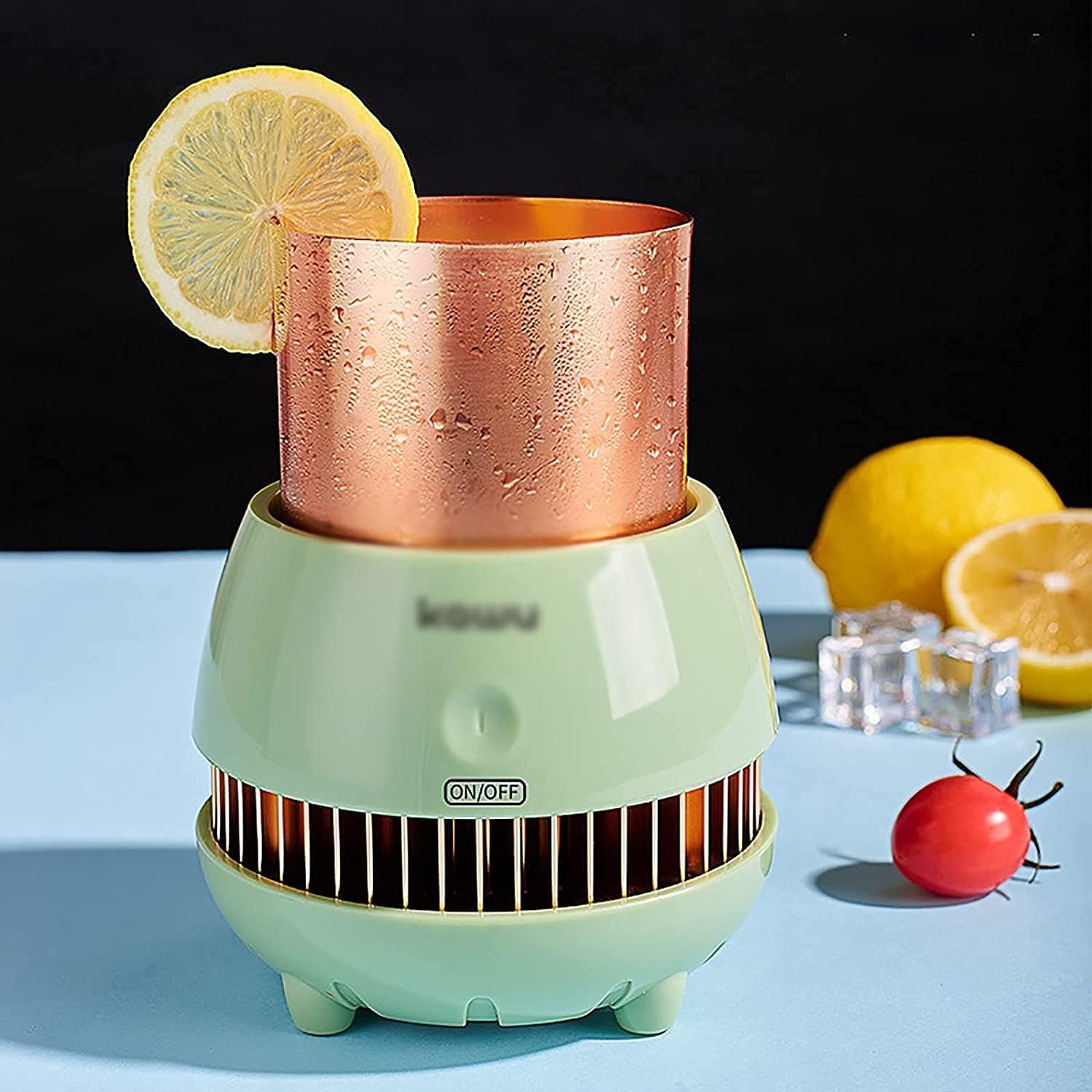 Electric cooler Quick Refrigeration Cup Portable Mini Office Dormitory Refrigeration Cup Beverage Cooler One-key Start Simple Operation for Water Milk Beer Cocoa