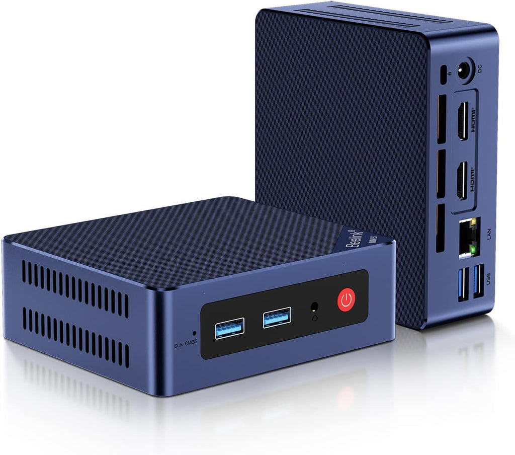Beelink Mini S12 Pro Mini PC, Intel 12th Gen N100 (4C/4T, up to 3.4GHz), 16GB DDR4, 500GB SSD, Desktop Computer Support Dual HDMI 4K@60Hz, WiFi 6, BT5.2, NAS, Low Power