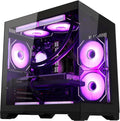 RTX 5070 12GB Gaming PC Desktop - AMD Ryzen 7 5700X 3.4 GHz, 16GB DDR4 RAM, 1TB PCIe SSD, WiFi + BT, Windows 11 -RGB Prebuilt Computer-Black