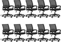 Ergonomic Office Chair 10P- Heavy Duty 330Lbs, Breathable Mesh Computer Desk Chair with Lumbar Support & Armrest, Rolling Swivel Adjustable Tilt Lock for Home Office/Gaming, Bedroom Study