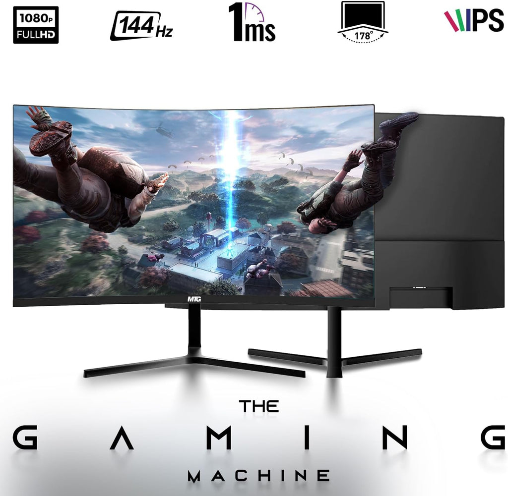 TechMagnet Gaming Desktop PC, Intel i5 6th Gen, Zeus Pro 6, GT 1030 2GB DDR5, 16GB RAM ARGB, 1TB SSD, MTG 24 Inch Curved Monitor, RGB Kit, Windows 11 (Renewed)