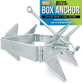 Better Boat Box Anchor for Boats, Folding Boat Anchor Hot Dip Galvanized, Double Sided Slide Anchor for Pontoon Fishing and Cabin Cruiser, Multiple Sizes