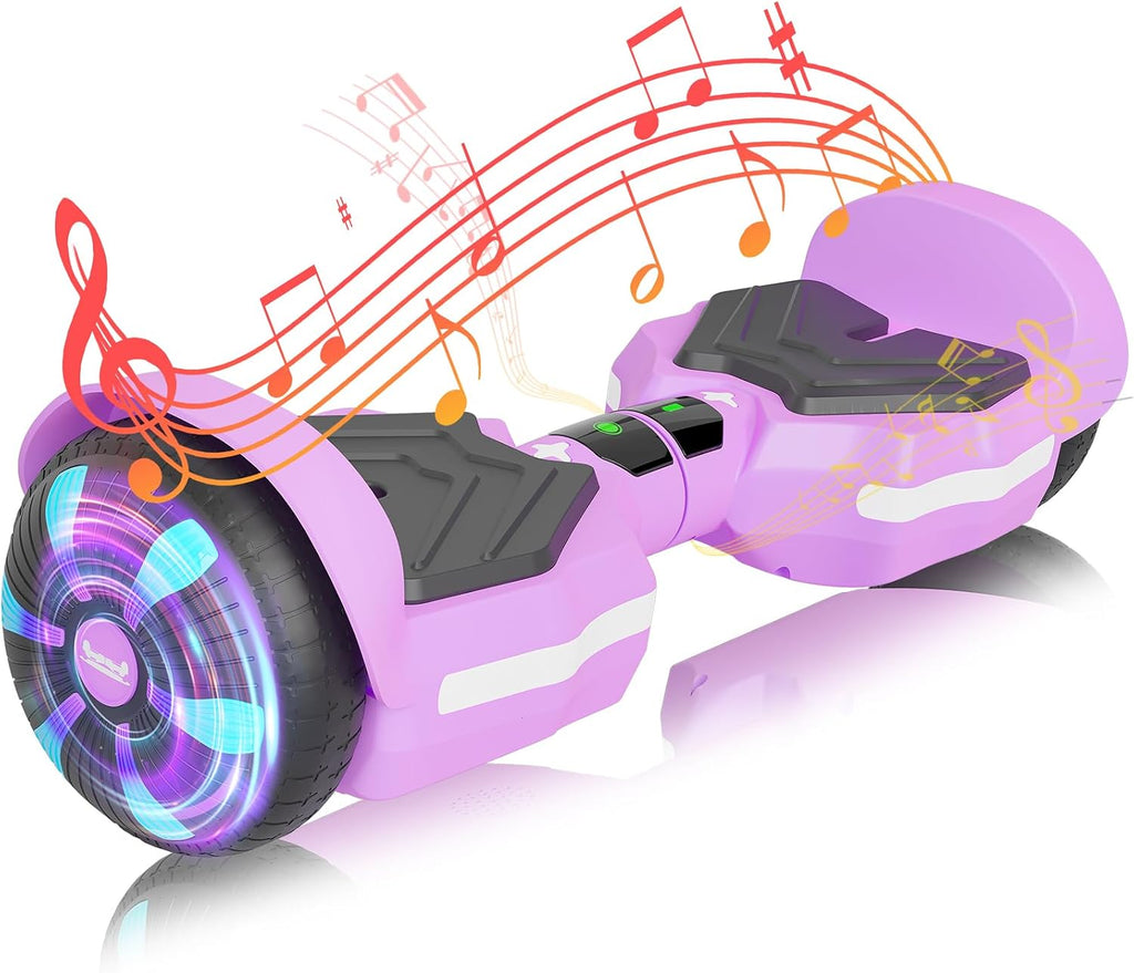 SIMATE Scooter, Bluetooth Speakers and LED Light-Up Wheels, APP Control, Dual 250W Motors, 8.5 mph Max Speed & 8.5 Miles Max Range, Gifts for Kids Adults Girls Boys