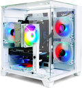 LXZ Gaming PC Desktop, I5-12400F, 2.5GHz, GeForce RTX 3050 6GB, 16GB DDR4 RAM, 1TB NVME SSD, for Gaming and Work, White