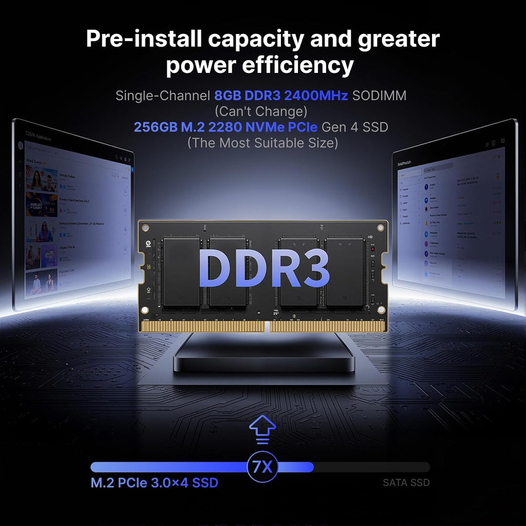 Intel NUC NUC8V7CB8N Slim Mini PC 8GB DDR3 RAM & 256GB SSD Versatile Computers with Intel Core i7-8665U Processor, Support HDMI Dual 4K UHD/Bluetooth 5.1/Windows 11 Pro preinstalled