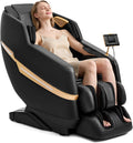 Artist hand Massage Chair Full Body, 2026 Zero Gravity Massage Chair Recliner with 10 Fix Rollers, 6 Modes, Bluetooth Speakers, Waist Heating, Foot Roller Massage, Full-Body Airbags (All Black)