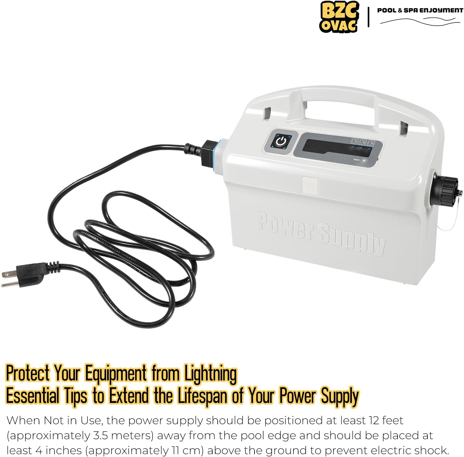 9995672-US-ASSY Advanced Diagnostic Power Supply, 180W with Weekly Timer for Maytronics Dolphin Pool Cleaners - Includes 5898412LF Power Cord to Robot