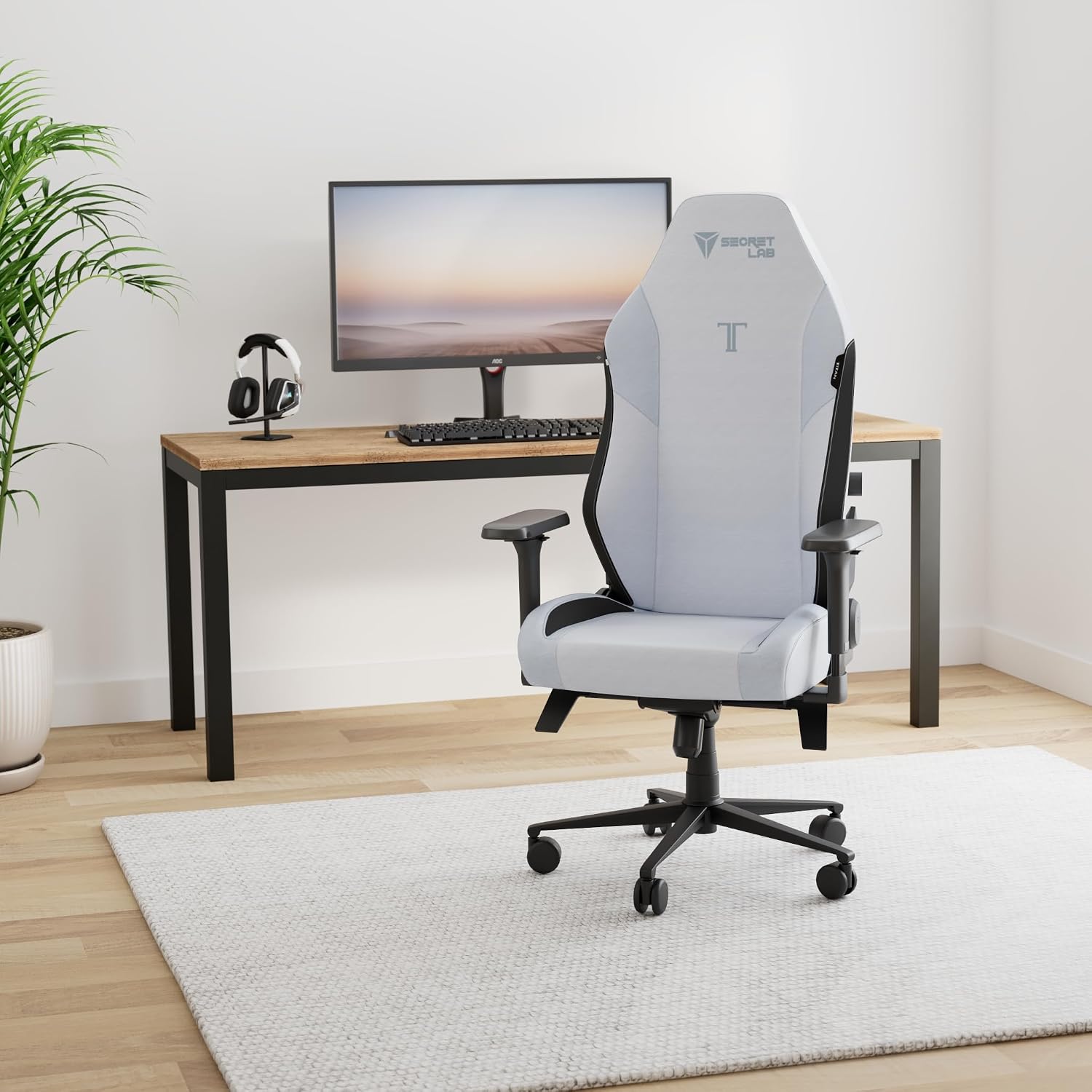 Secretlab Titan Evo Frost Blue Gaming Chair - Reclining - Ergonomic & Comfortable Computer Chair with 4D Armrests - Magnetic Head Pillow & 4-Way Lumbar Support - Small - Blue - Fabric