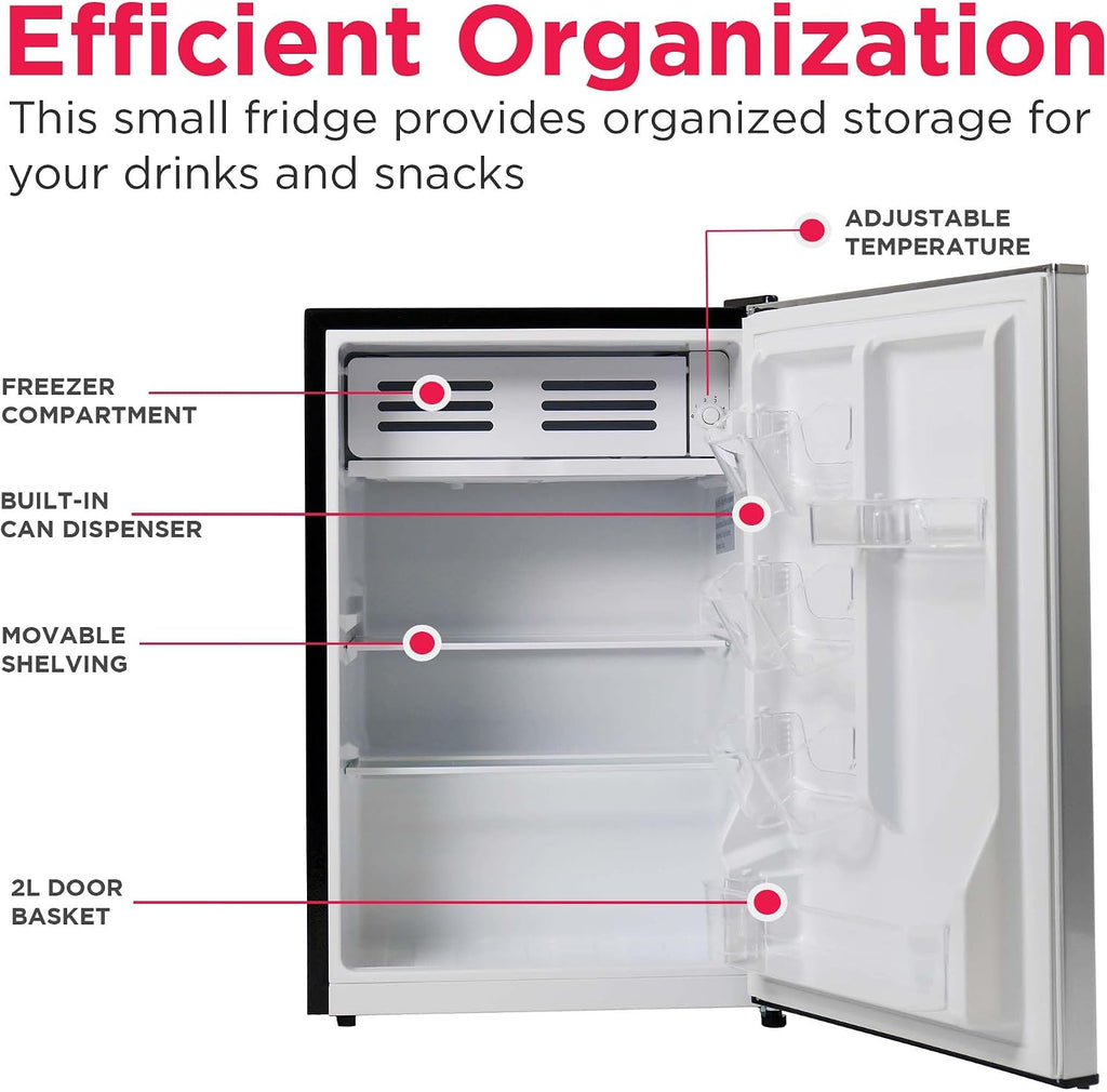 Frigidaire EFR285-6COM, 2.5 cu ft Refrigerator, Stainless Steel Door, Platinum Series