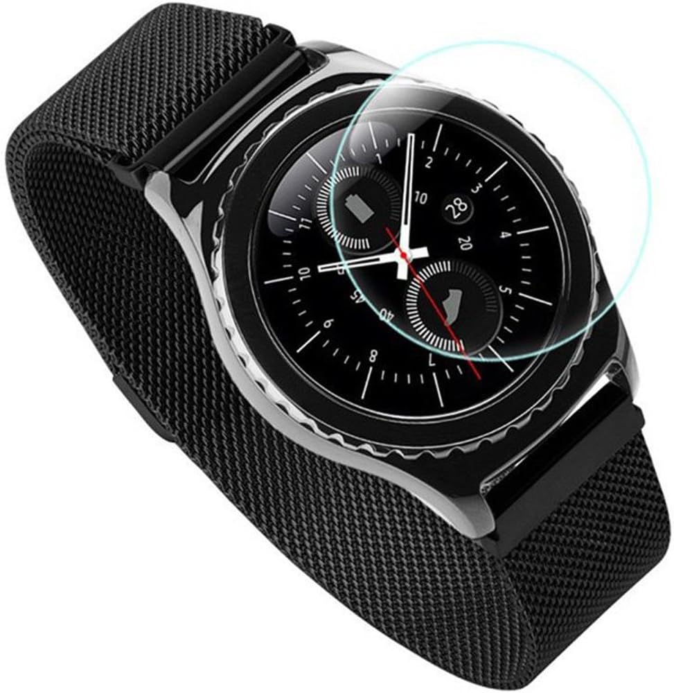Garmin Forerunner 265 GPS Smartwatch, Whitestone/Tidal Blue Bundle with Deco Essentials Charging Dock Venu 3 + Silicone Dust Cover + Round Tempered Glass Screen Protector