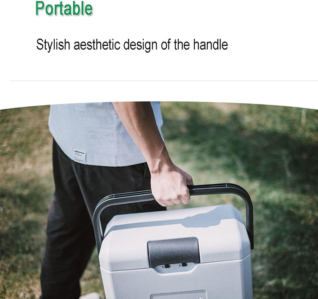 Car Refrigerator, Portable Freezer Compressor Cooler 15Liter Capacity Electric Coolers with 12V/24V DC & 220V AC for Car, RV, Truck, Van, Boat Camping, Travel, Fishing Outdoor,8L