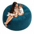 Ultimate Sack 6000 6-Foot Bean Bag Chair, Cloud Suede Cover – Oversized Foam Lounger, Floor Seat, Small Sofa, or Couch Bed for Living Area, Gaming Room, or Reading Lounge