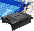 Automatic Pool Skimmer Cleaner Robot,Pool Cleaner Robot,Solar Pool Skimmer Basket Cleaner Robotic with Automatic Obstacle Avoidance Dual Charging Options,80㎡ 450um,for Home Use