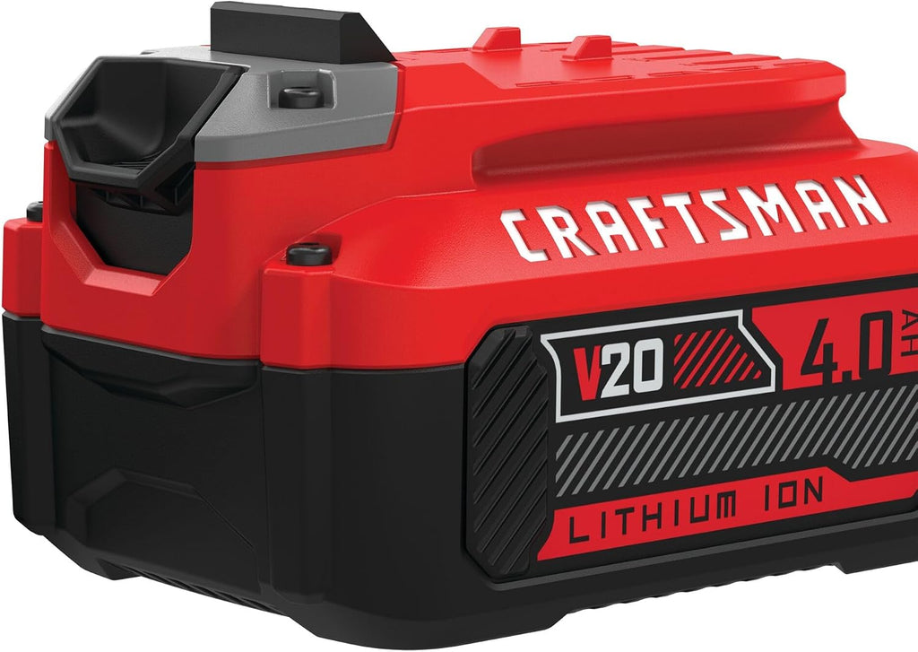 CRAFTSMAN 20V Power Tool Battery 2-Pack, Lithium-ion with Charger (CMCB204-2CK)