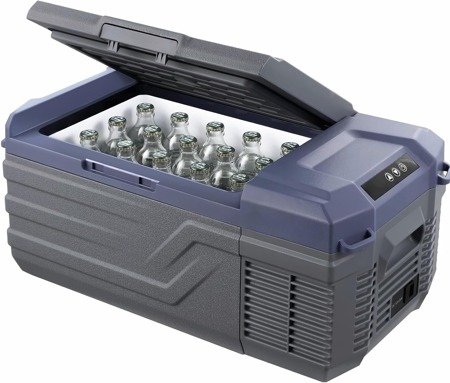 Portable Car Refrigerator Freezer 15L, Compressor 12V/24V & AC, Rapid Cooling, Single Zone, -20°C to 20°C, Quiet Operation for Road Trips, Camping & RV