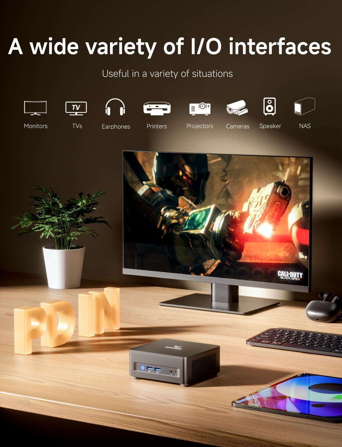 MINISFORUM Mini PC UM760 Slim, AMD Ryzen 5 7640HS Processor(6C/12T, Up to 5.0GHz), 16GB DDR5 RAM & 512GB PCIe 4.0 SSD Mini Computer, Support 8K@60Hz HDMI 2.1/USB4 Output, WIFI6E/BT5.3/Auto Power On