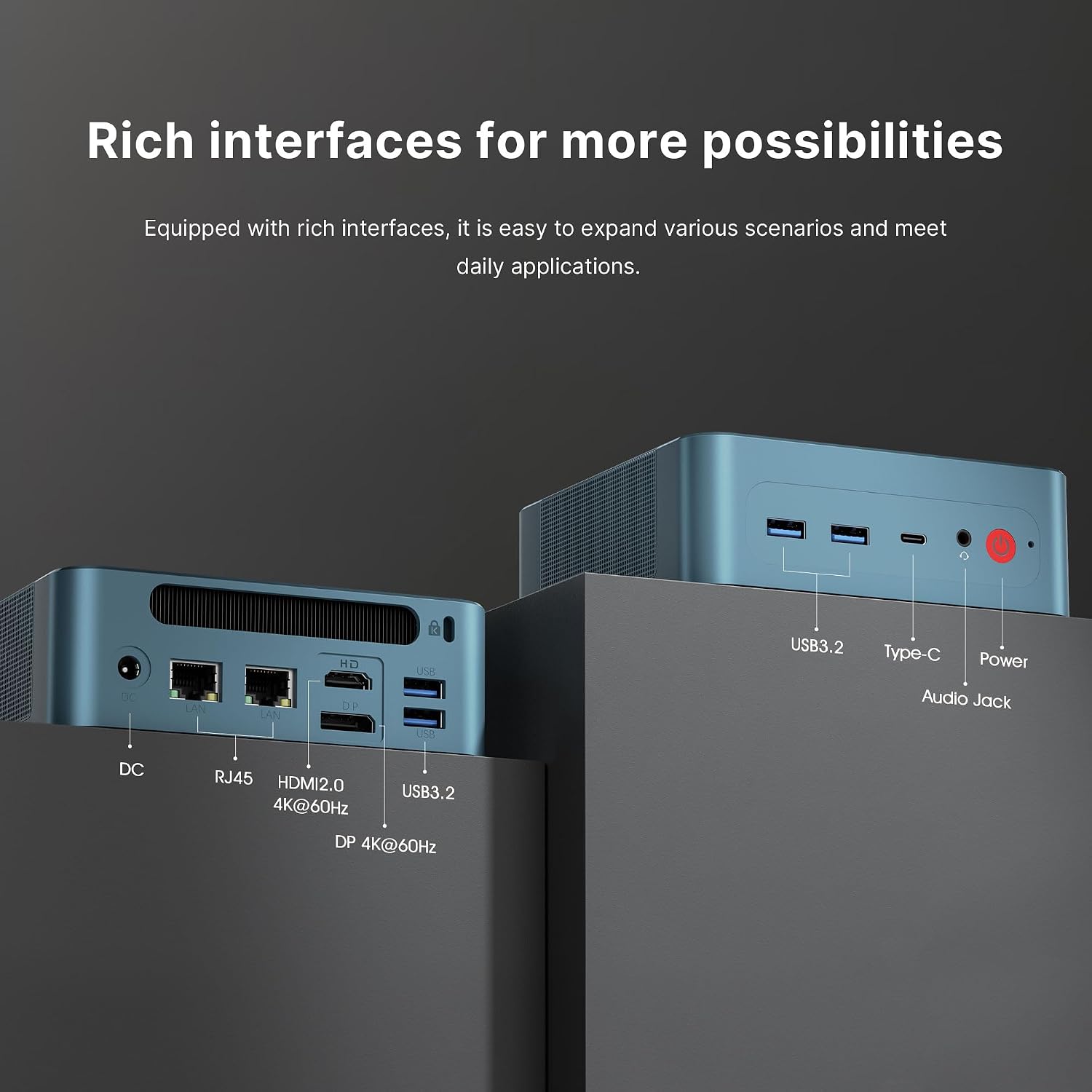 BOSGAME P2 Plus Mini PC, I7 12700H 32GB DDR4 RAM, 512GB SSD, Support Thunderbolt 4, Wi-Fi 6, BT 5.2