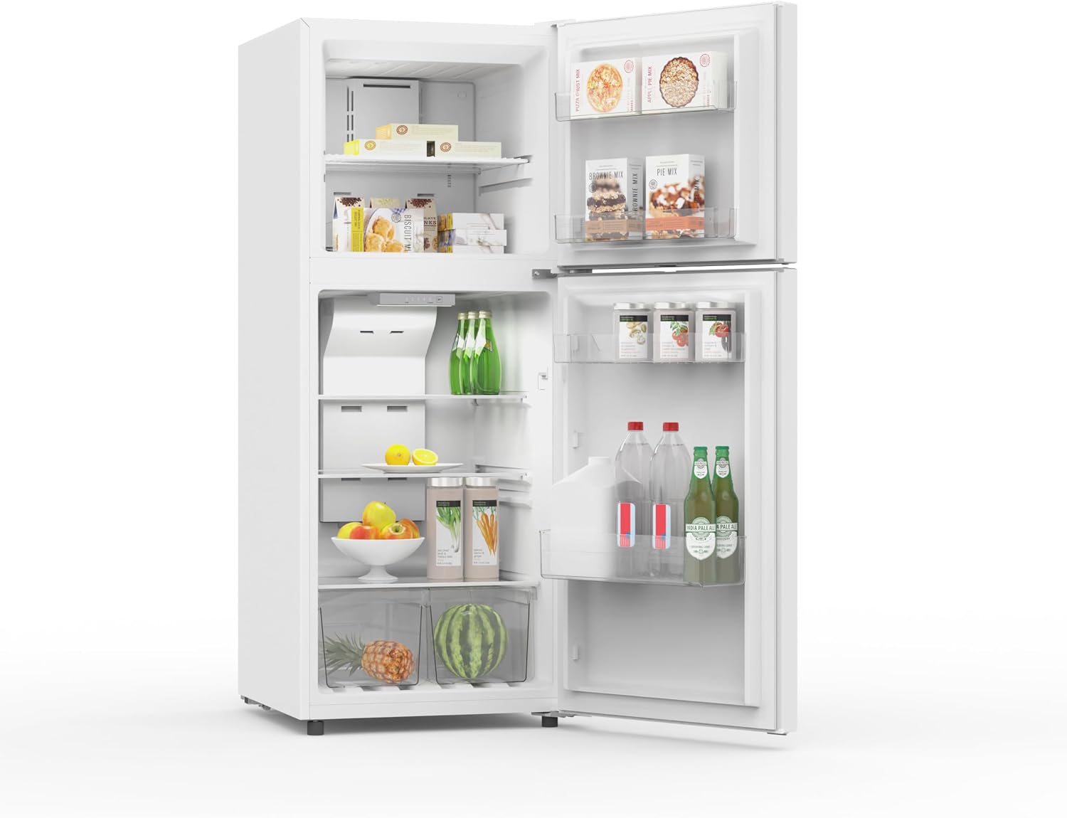 Frigidaire, Frost Free Top Mount 2 Door Apartment Size Refrigerator with Freezer, 10 CU FT