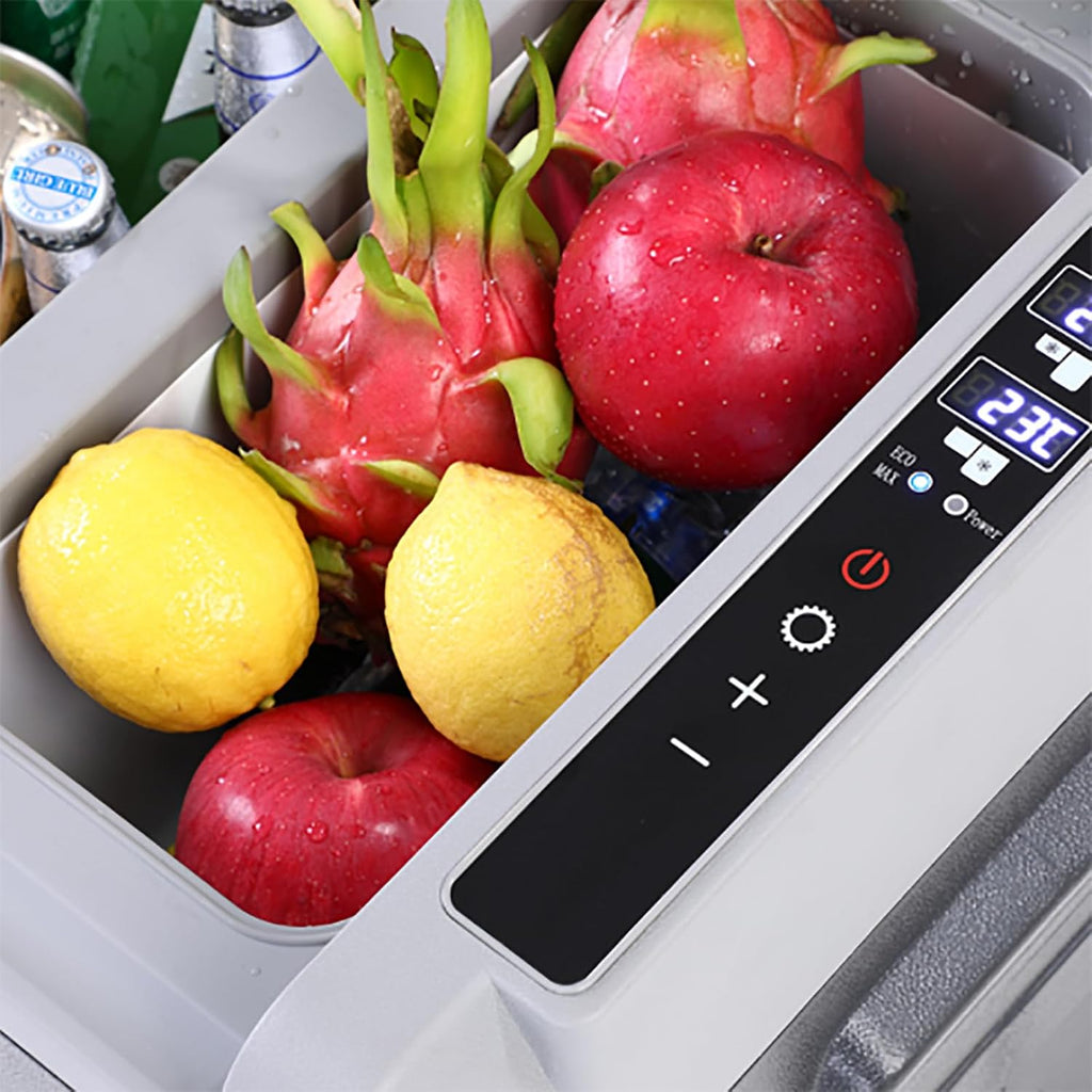 Car Refrigerator, Portable Car Freezer, 36 Liter Capacity, Fast Cooling 12V Car Fridge Freezer, Cool Down To About 20°C, Simple Control Panel and Space-Saving, Easy To Carry, For Dorm, Office