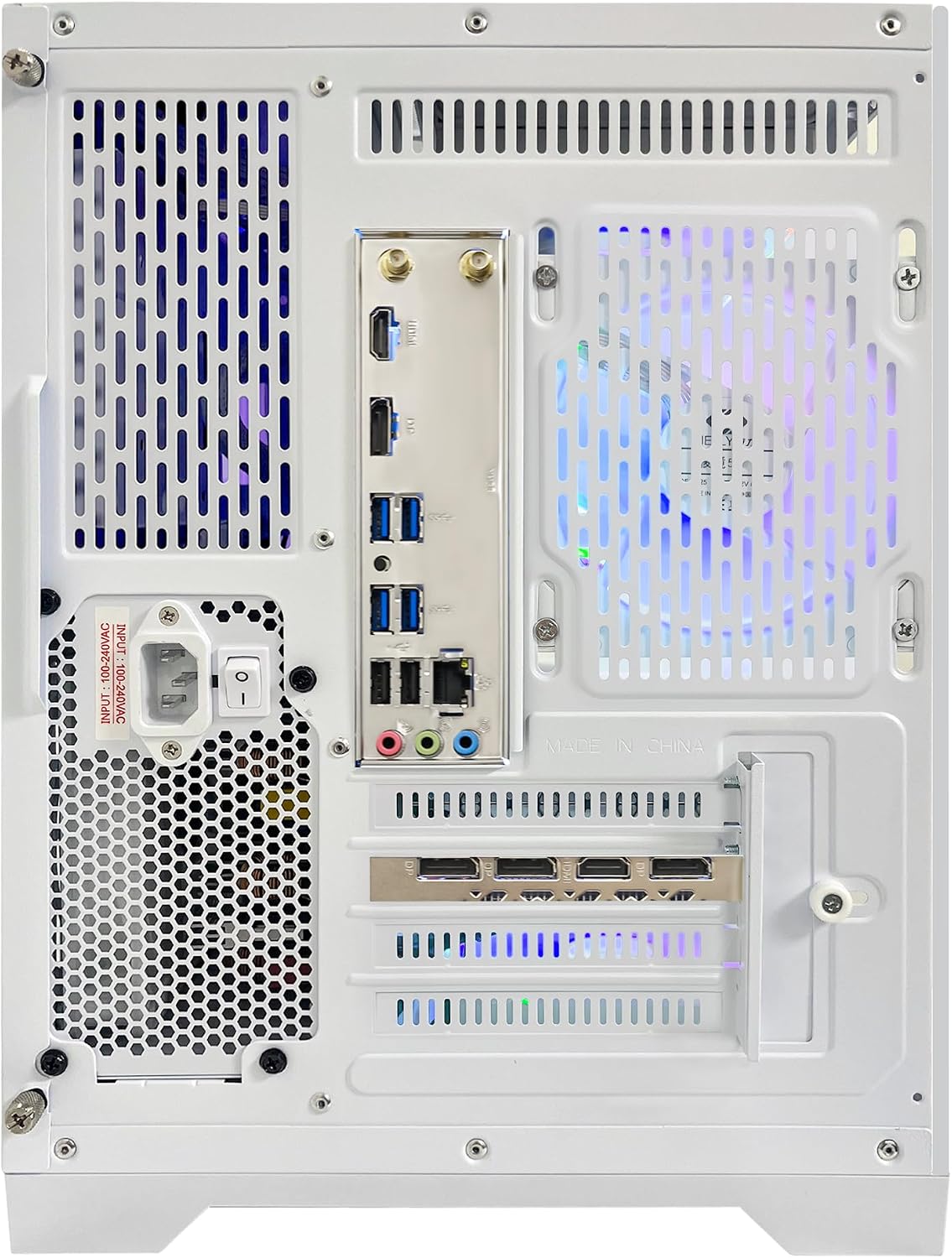 Ocean of Stars AI-Optimized Gaming PC -AMD Ryzen 7 7800X3D 4.2 GHz, RTX 5060 8G, 32GB DDR5 RAM 6000MHz, 1TB PCIe SSD, 11AC WiFi,Windows 11 64-bit -White