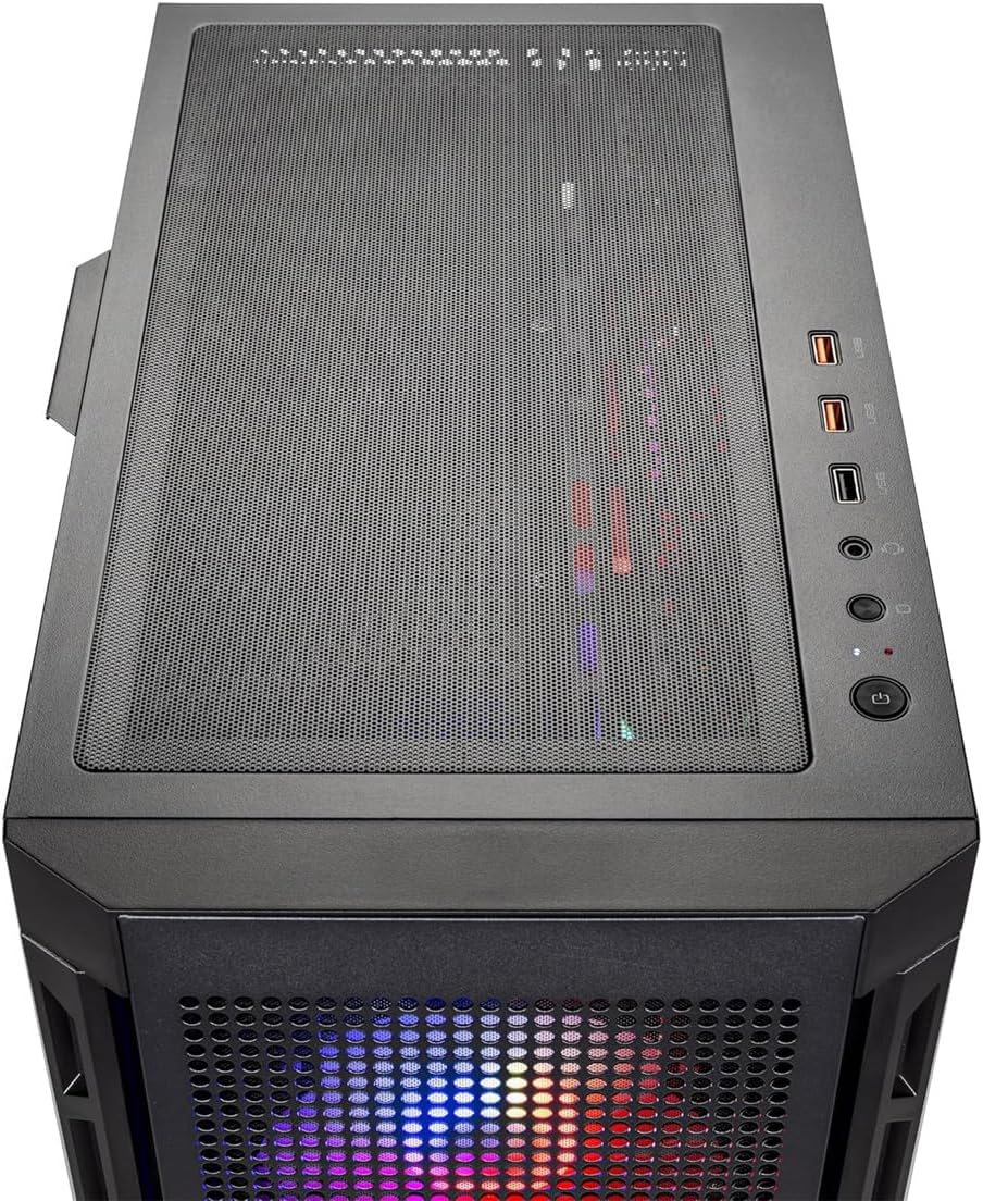 Skytech Gaming Blaze4 Mini Gaming PC, AMD Ryzen 5 9600X 3.9GHz, AMD RX 9060XT 8GB, 1TB Gen4 NVMe SSD, 16GB DDR5 RAM 6000, 650W Gold PSU, Wi-Fi, Win 11, Desktop