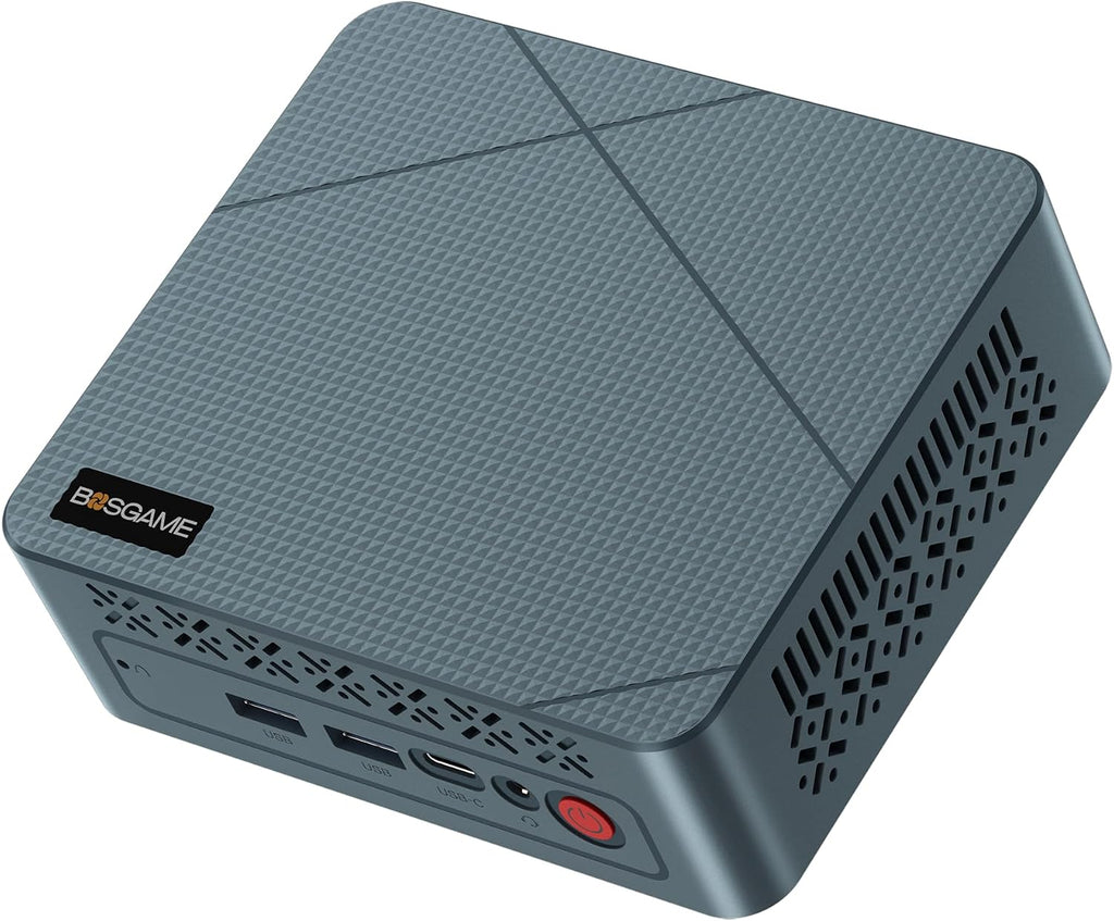 BOSGAME Mini PC N95, Intel 12th Mini Computers| 16GB DDR4 RAM| 512GB M.2 2280 SSD| 4K 60HZ Triple Displays by Dual HDMI+Type-C, 6W TDP Quiet Mini PC, WIFI5, BT 5.0 Office