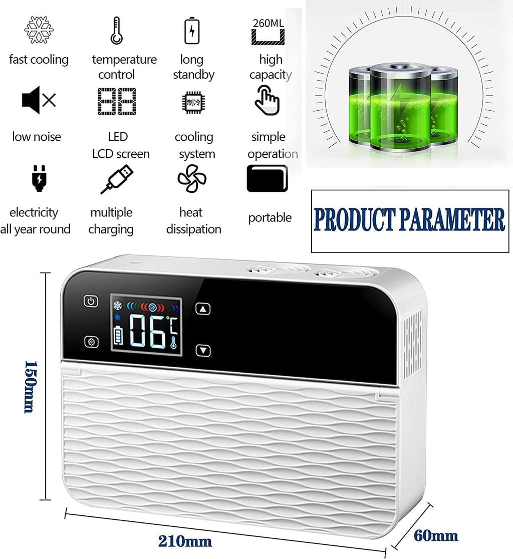 Portable Insulin Travel Bag Insulin Cool Box Refrigerator Insulin Fridge, Fridge, Portable Electric Fridge for Insulin, and Insulin Cooler for Travel, 1xBattery