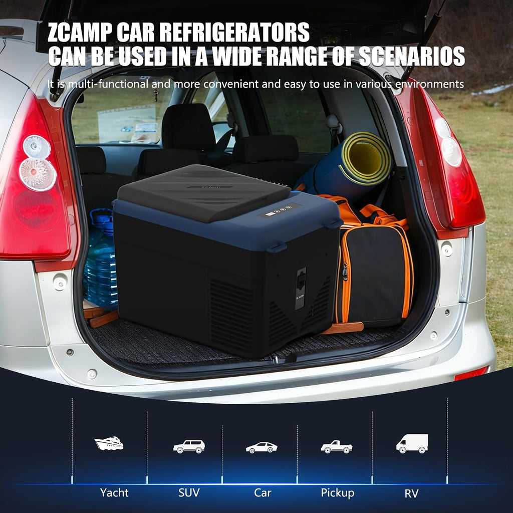 KI12 12 Volt Refrigerator,Portable Freezer,11 Quart(12L) Car Cooler,12V Car Fridge APP Control,12/24V DC 100-240V AC for Camping, Travel, Truck, RV, Boat -4℉~68℉