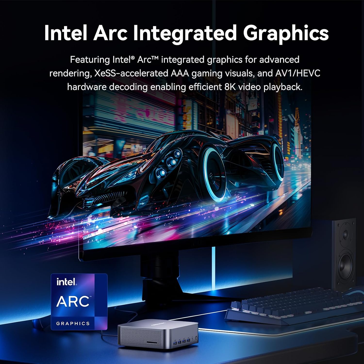 GEEKOM GT13 MAX Powerful AI Mini PC, with Intel 14th Core Ultra 9 185H |16GB RAM＆1TB NVMe SSD|Intel Arc Graphics|2.5G LAN|WiFi 7 |8K Video Editing|Windows 11 Pro|3-Year Warranty|SD Solt