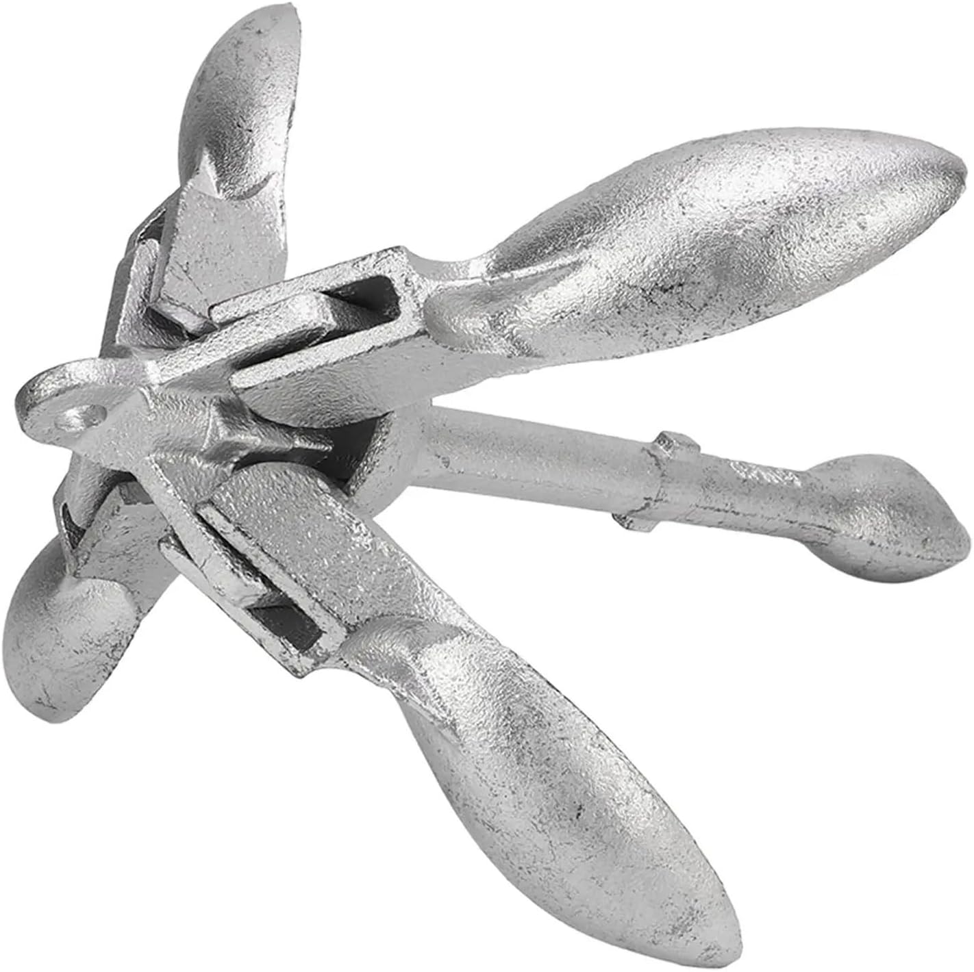 Folding Anchor, Marine Anchor 1.5kg/3.31lb Universal Carbon Steel High Hardness Secure Folding Grapnels,for Small Boats Canoe Paddle Boards