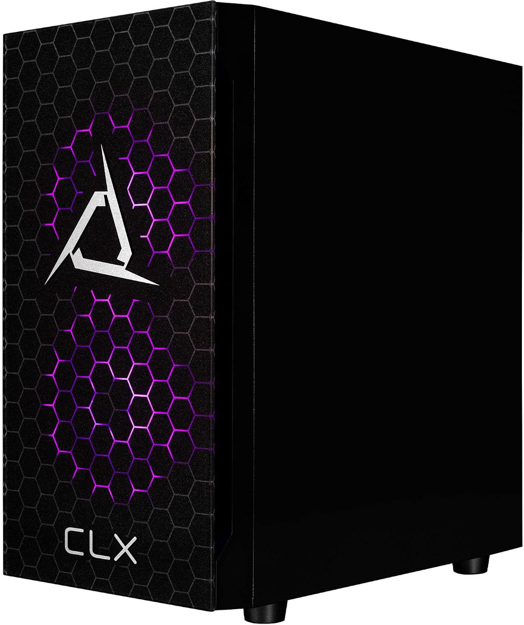 CLX Set Gaming Desktop - Liquid Cooled AMD Ryzen 7 7700X 4.5GHz 8-Core Processor, 32GB DDR5 Memory, GeForce RTX 4060 8GB GDDR6 Graphics, 1TB SSD, 2TB HDD, WiFi, Windows 11 Home 64-bit