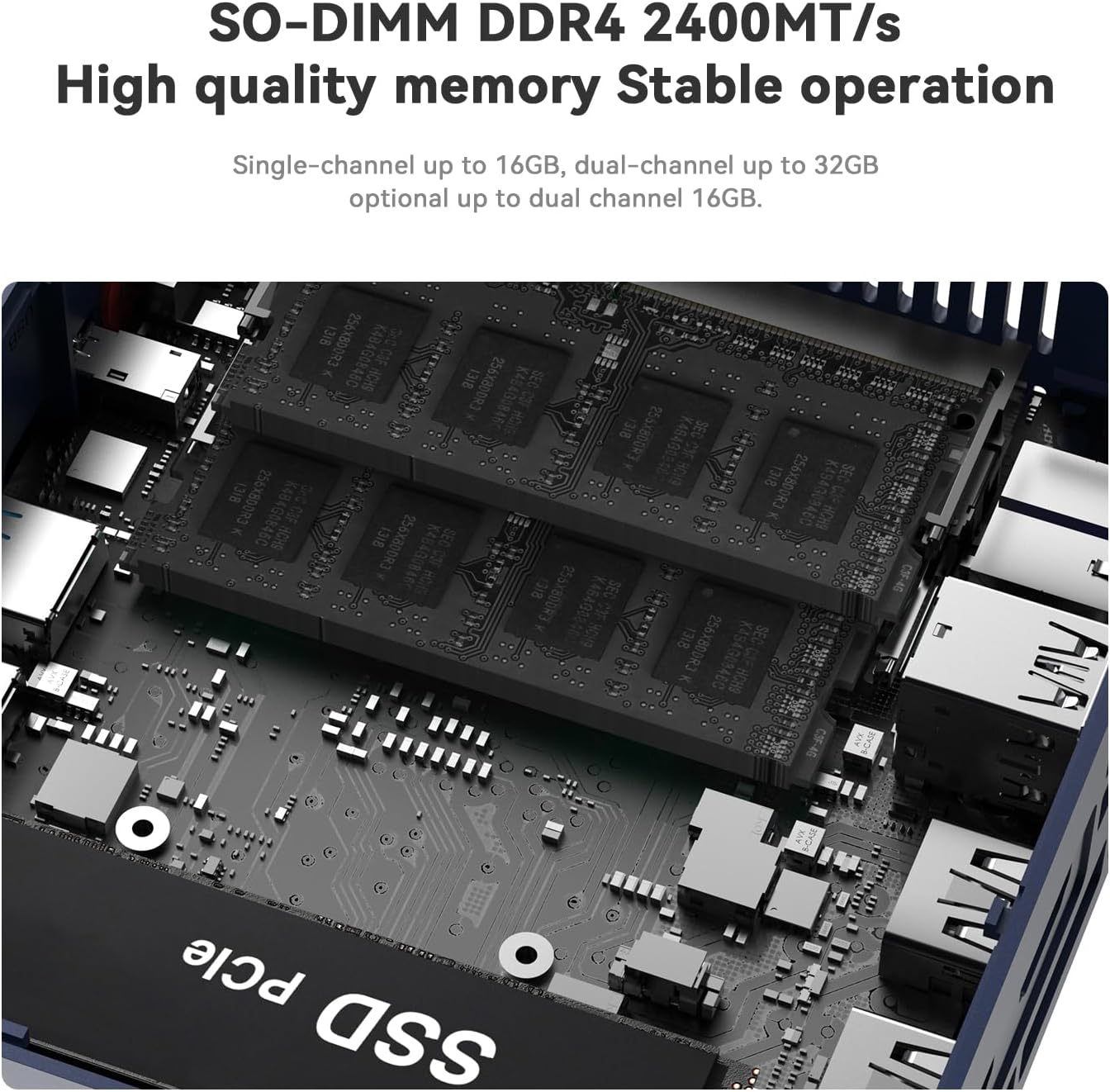 Beelink SER3 Mini Pc, AMD Ryzen 3 3200U (2C/4T,up to 3.5 GHz),Mini Computers with 16GB DDR4 RAM 500GB M.2 SSD, 4K Dual Display, 1000Mbps LAN, USB3.2, WiFi 5, BT 5.0