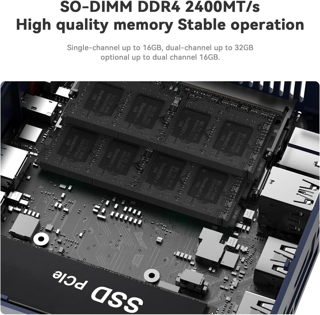 Beelink SER3 Mini PC with AMD Ryzen 3 3200U, 16GB DDR4 500GB NVMe M.2 SSD, Small PC Support Dual HDMI Output, WiFi5, BT5.0, 1000M LAN, W-11 Pro Mini Computer for Office/Entertaining