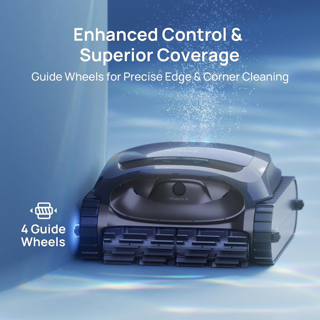 Beatbot AquaSense 2 Cordless Robotic Pool Vacuum Cleaner with Charging Dock Station - Smart Surface Parking, Double-Pass Waterline Scrubbing, Cleans Floor, Walls, and Waterline up to 3,230 sq.ft Pools