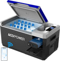 ACOPOWER&LiONCooler Mini VX18 Car Freezer, 19Qt Solar Power Refrigerator with APP Control, -4℉~68℉ Portable Fridge, 12V Cooler for Camping, Picnic, Fishing, Hiking