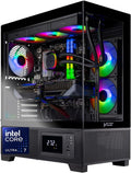 Skytech Gaming Azure 3 Plus Desktop PC, Intel Ultra 7 265K 3.9 GHz(5.4 GHz), NVIDIA RTX 5070 Ti 16GB, 2TB Gen4 NVMe SSD, 32GB DDR5 RAM 5200 RGB, 850W Gold ATX 3 PSU, 360mm ARGB AIO, Wi-Fi, Win 11