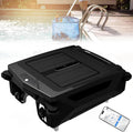 Robotic Solar Pool Skimmer Robot, 24/7 Continuous Cleaning Automatic Cordless Solar Powered Pool Cleaner with Dual Charging, App Control, Obstacle Avoidance