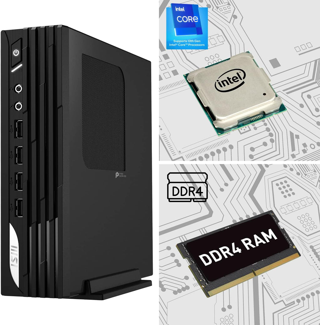 msi PRO DP21 Mini PC Desktop – Intel Core i3-13100 13th Gen, 8GB DDR4 RAM, 500GB NVMe SSD, Intel UHD 730, Wi-Fi, Bluetooth, Windows 11 Home (13M-498US)