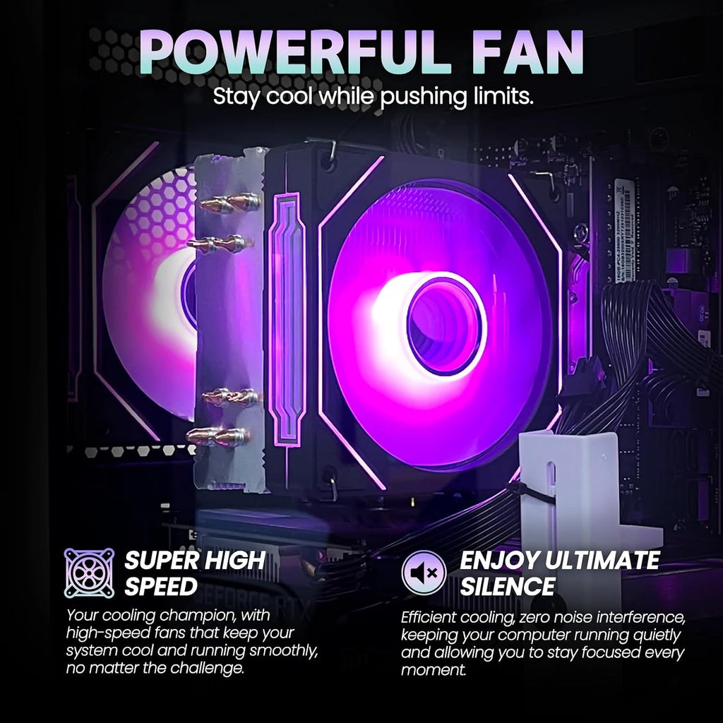 suevery Gaming Desktop Computer | 16G Memory | 512G SSD | AMD Ryzen5 5600GT | 6Core CPU Integration Radeon Vega Graphics | Wi-Fi Prebuilt Gamer Pc Ryzen5 5600GT (Black)