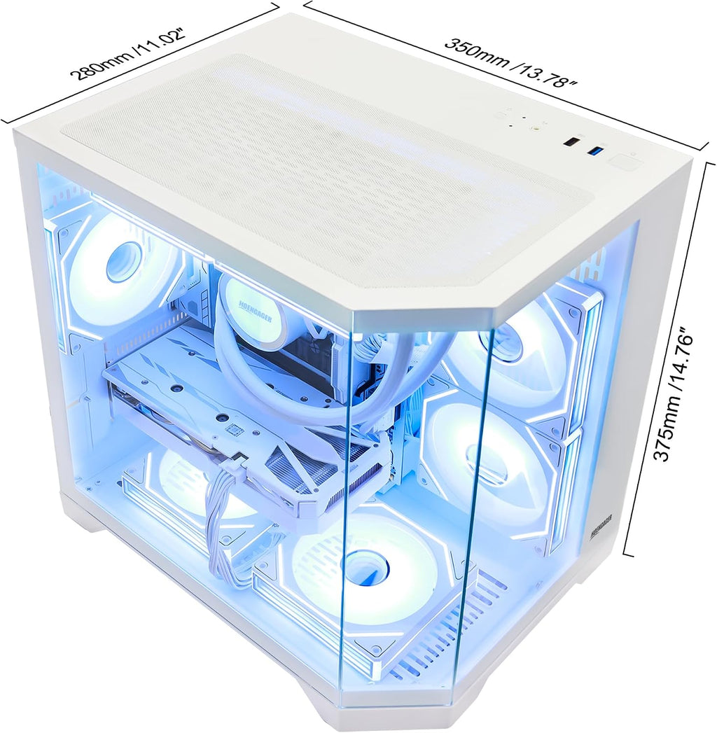 Ocean of Stars AI-Optimized Gaming PC AMD Ryzen 7 7800X3D 8-Core 4.2 GHz, GeForce RTX 5060 8GB DLSS 4 GDDR7, 32GB DDR5 RAM 6000MHz,1TB PCIe SSD,Windows 11,Gaming Keyboard -White