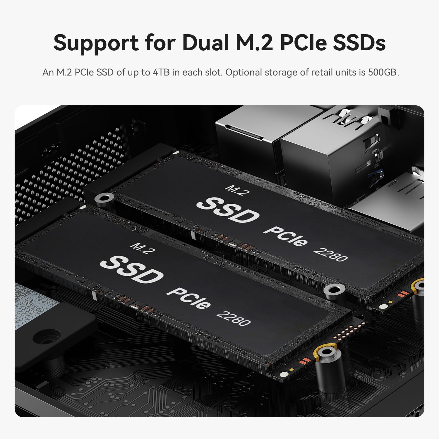 Beelink SER5 MAX Mini Pc,AMD Ryzen 7 7735HS (8C/16T,up to 4.75GHz),Mini Computer with 24GB LPDDR5 RAM/500GB M.2 2280 SSD,Micro Pc Support 4K FPS,WiFi6/BT5.4/2.5G LAN/Home/Office