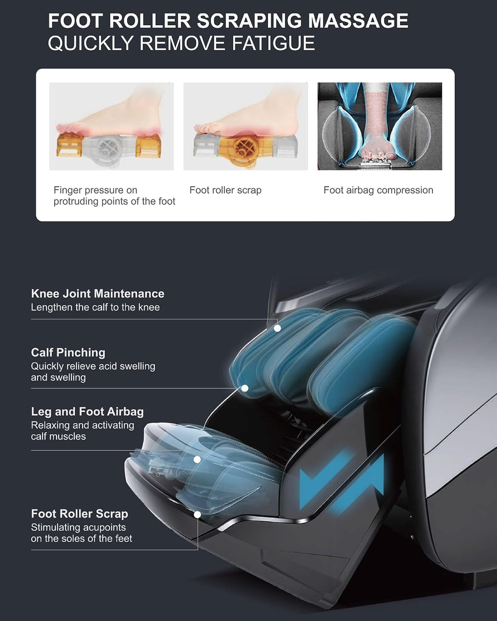 Massage Chair Full Body,4D Zero Gravity Massager Recliner with Touch Screen Controller, SL-Track Heating, Foot Massage, Auto Modes, Bluetooth Speaker, Black