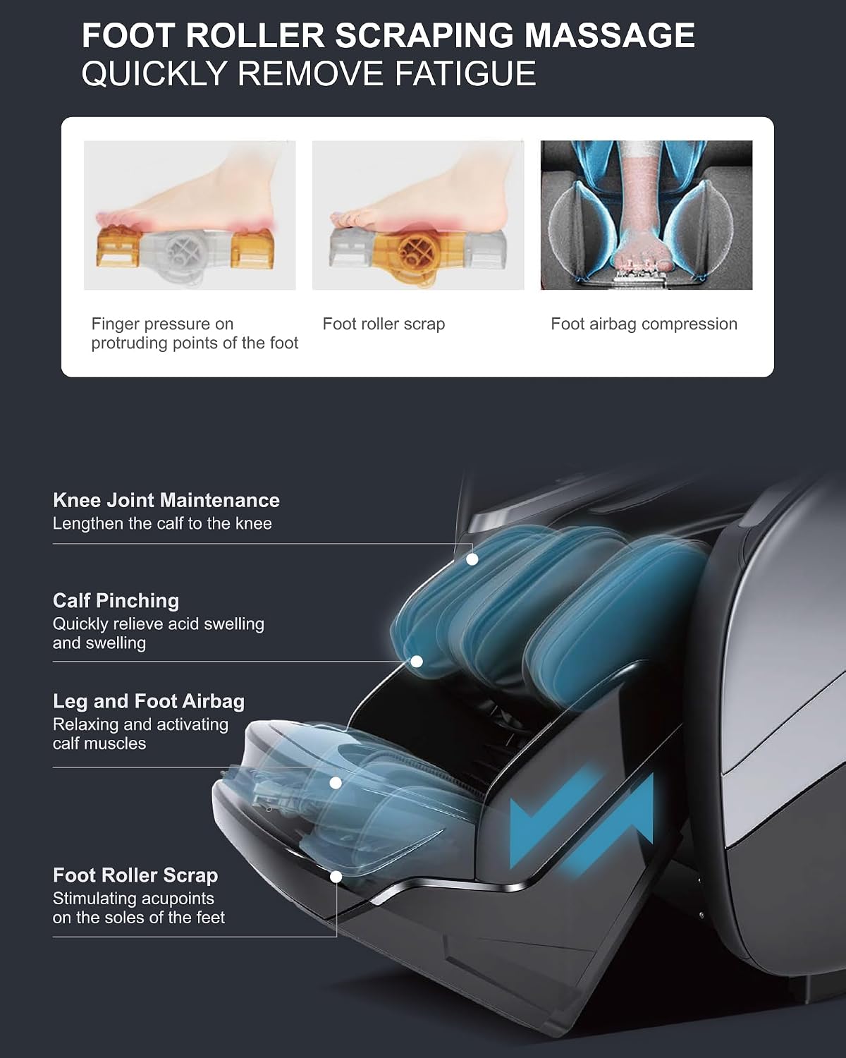 Massage Chair Full Body,4D Zero Gravity Massager Recliner with Touch Screen Controller, SL-Track Heating, Foot Massage, Auto Modes, Bluetooth Speaker, Black